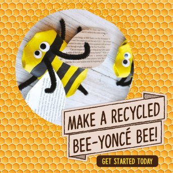 How to make your own Bee out of recycled materials!