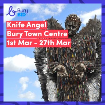 The Knife Angel comes to Bury